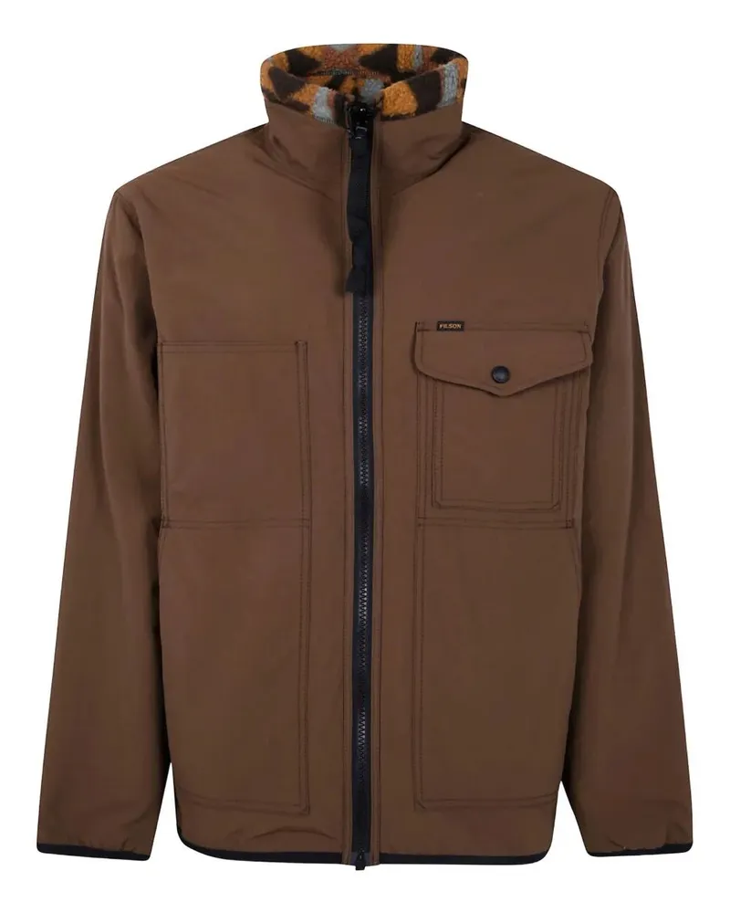 Filson Reversible Pile Fleece Ripstop" Jacket Brown