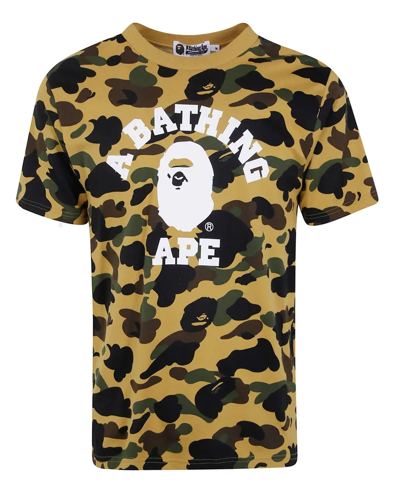 BAPE T-Shirt Graphic "1St Camo College Yellow