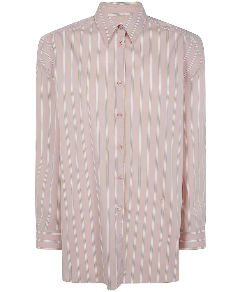 FRANKIE Shop Oana" Cotton Padded Shirt Pink