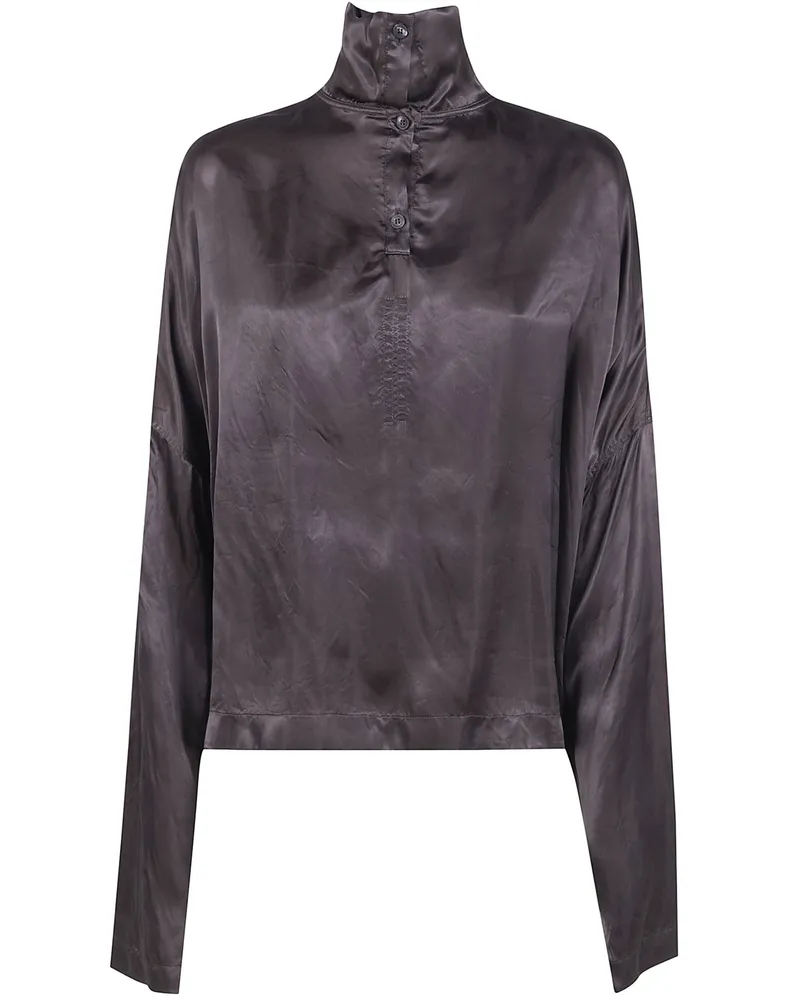 Rick Owens Jumbo Tabard Cropped" Top Gray