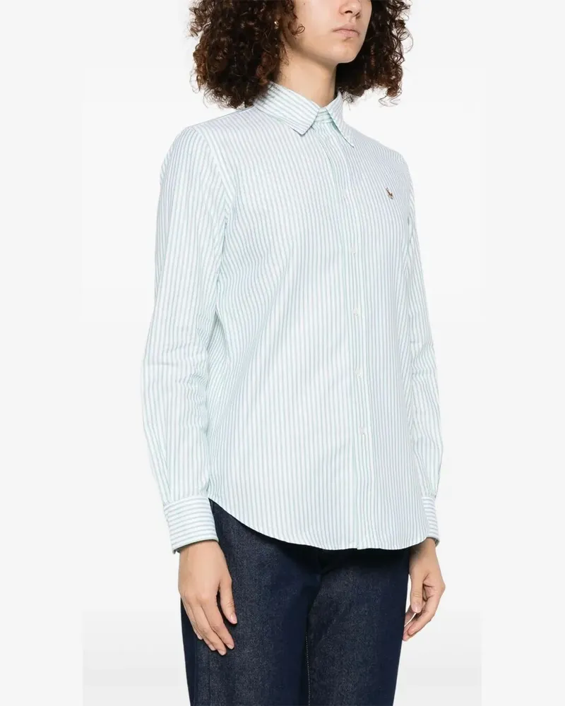 Ralph Lauren Ls Brkn St Long Sleeve Button Front Shirt White