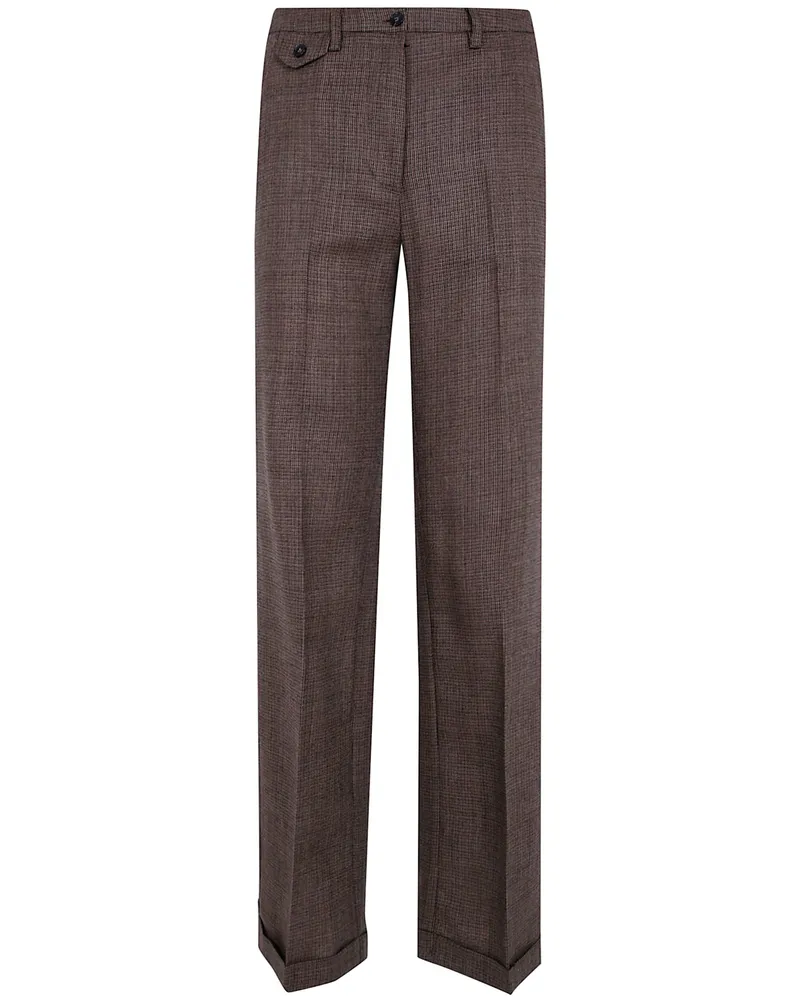 Seventy Pants Classic Wool "Wool Classic Trousers Brown