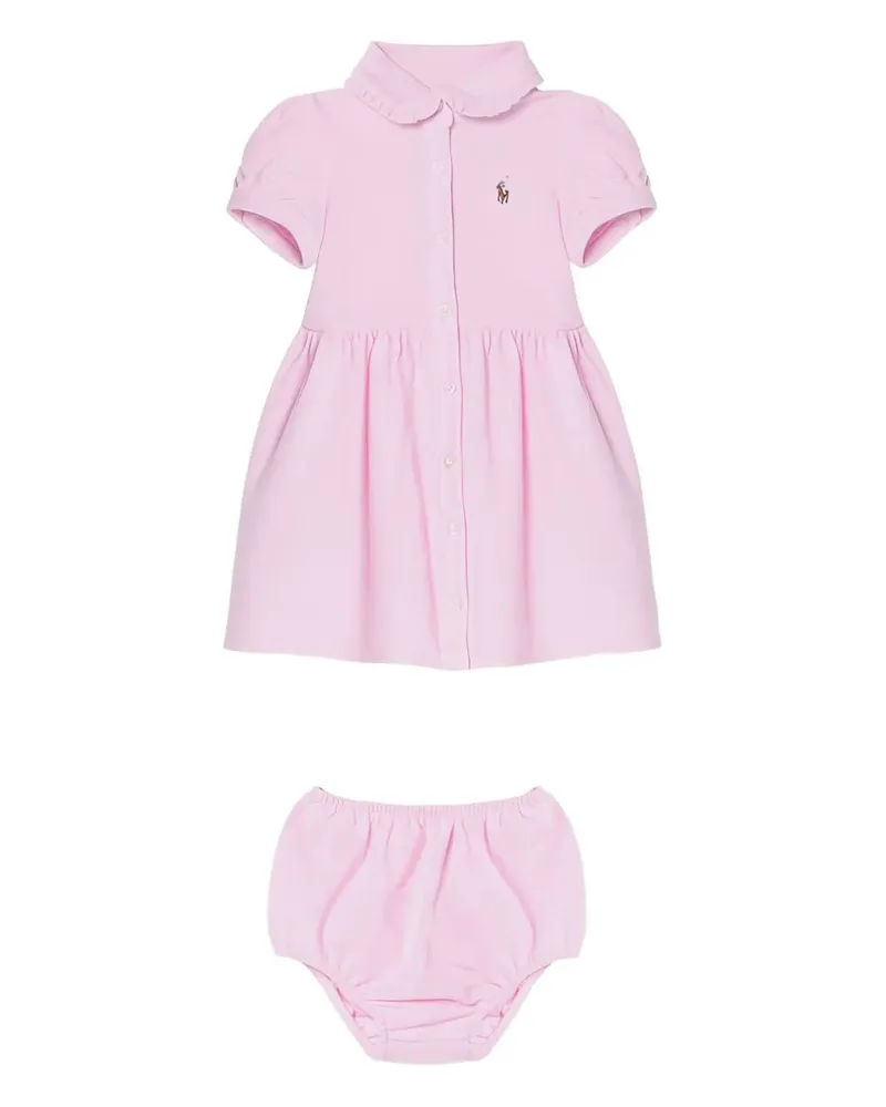 Ralph Lauren Short Sleeve Baby Overall Pink