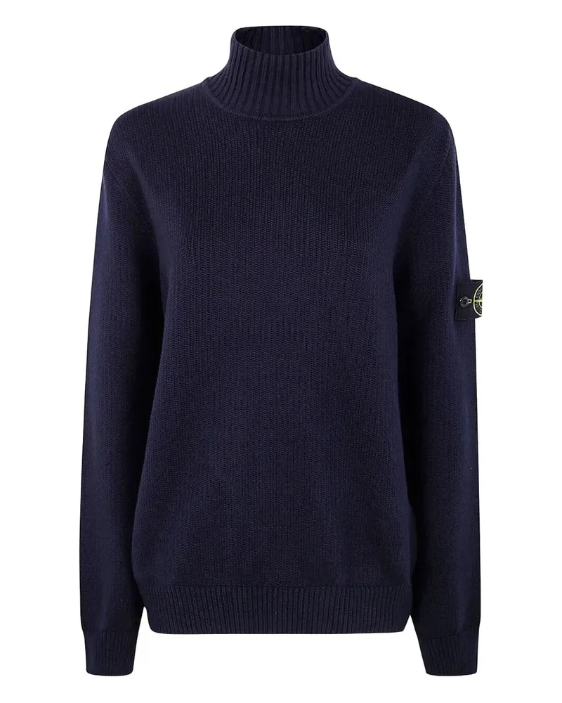 Stone Island Winter Cotton" T-Neck Blue