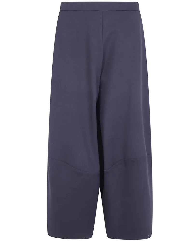 Pier Antonio Gaspari Pants Wide Leg "Milano Knit Black