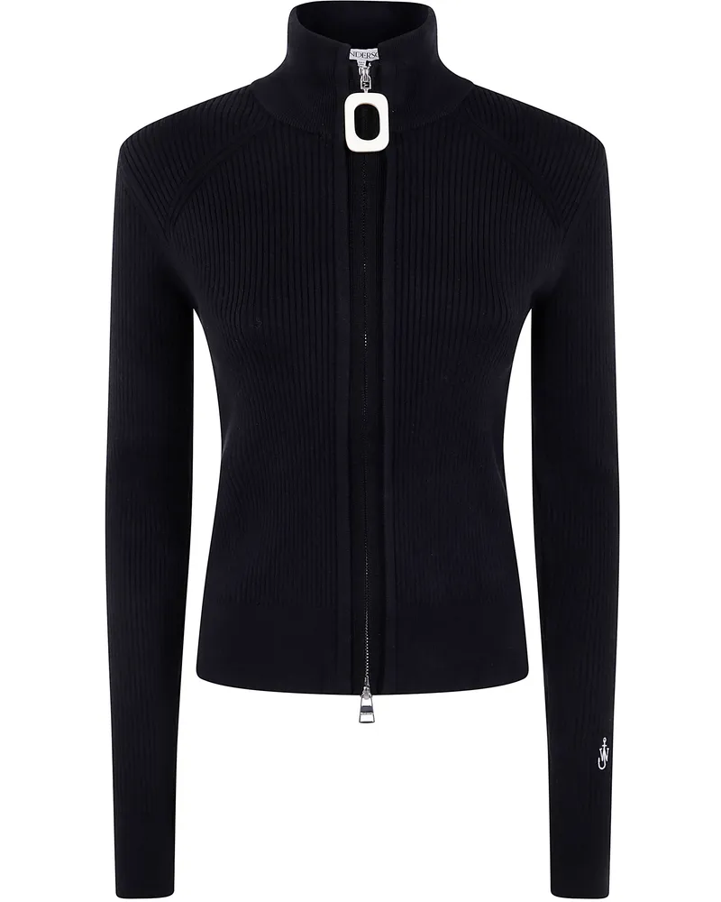 J.W.Anderson J. W.ANDERSON Fitted Zip Up Cardigan By J. W.Anderson Black