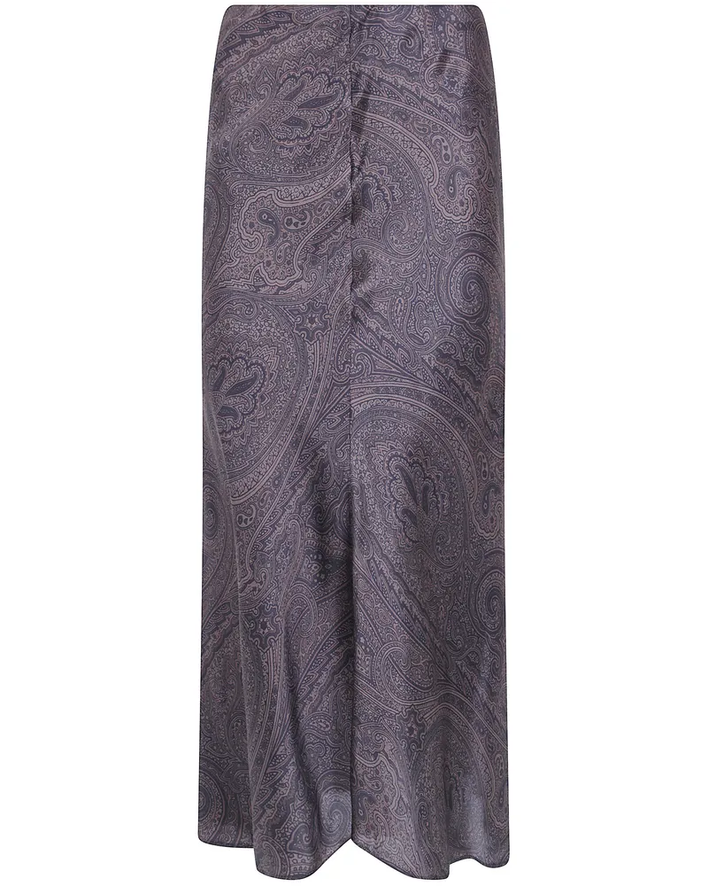 Etro Long Skirt Black Black