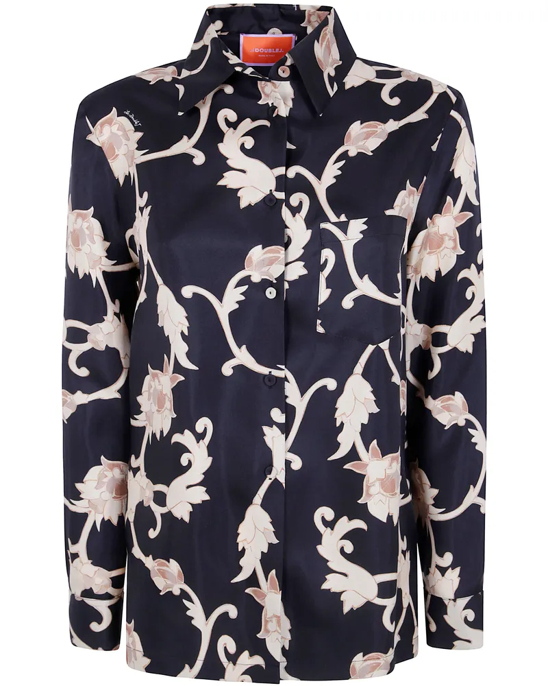 La DoubleJ Shirt Floral Print "Boy Black