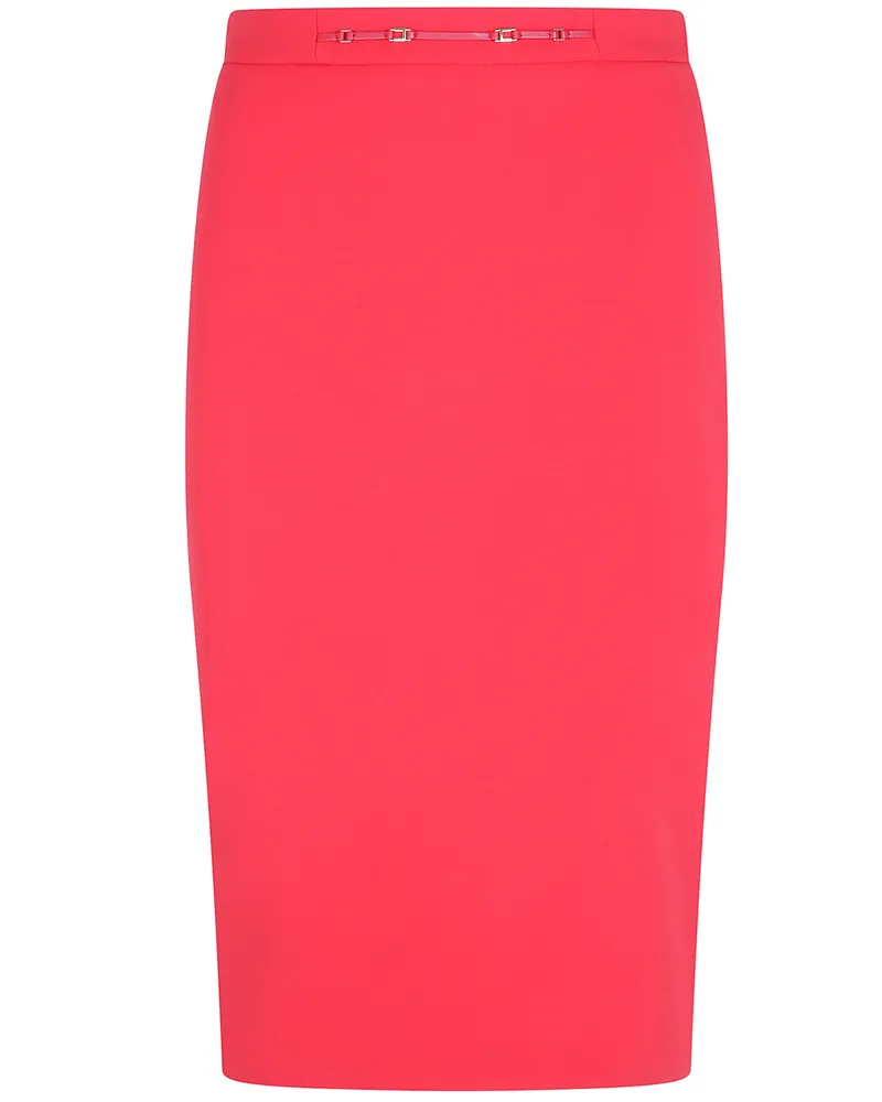 Elisabetta Franchi Skirt Midi "Go22366e2 Cg5 Red Passion Red