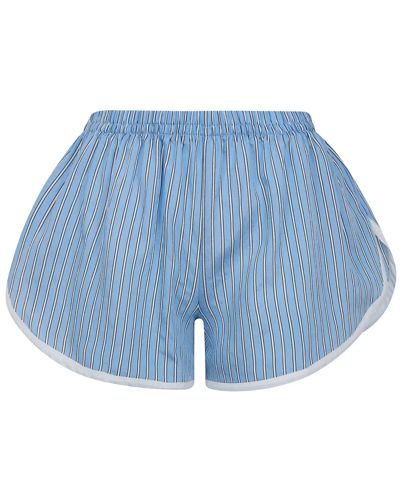 FRANKIE Shop Shorts Blue White Stripe "Deya Fluid Blue