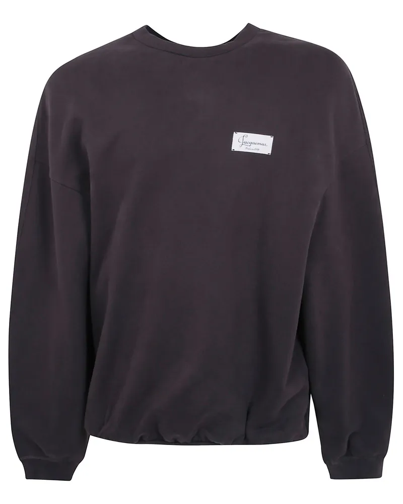 Jacquemus Round Neck Sweatshirt "Le Sweatshirt Montaigne Brown