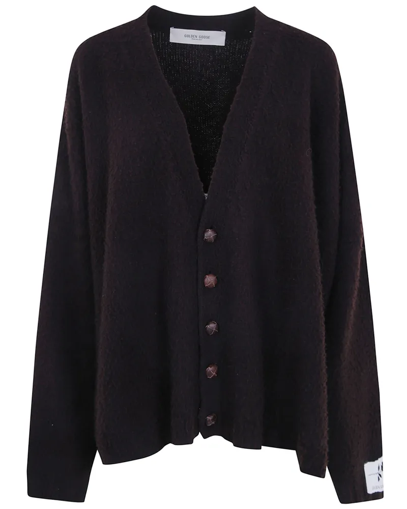 Golden Goose Cardigan Over "Journey Rubens Brown