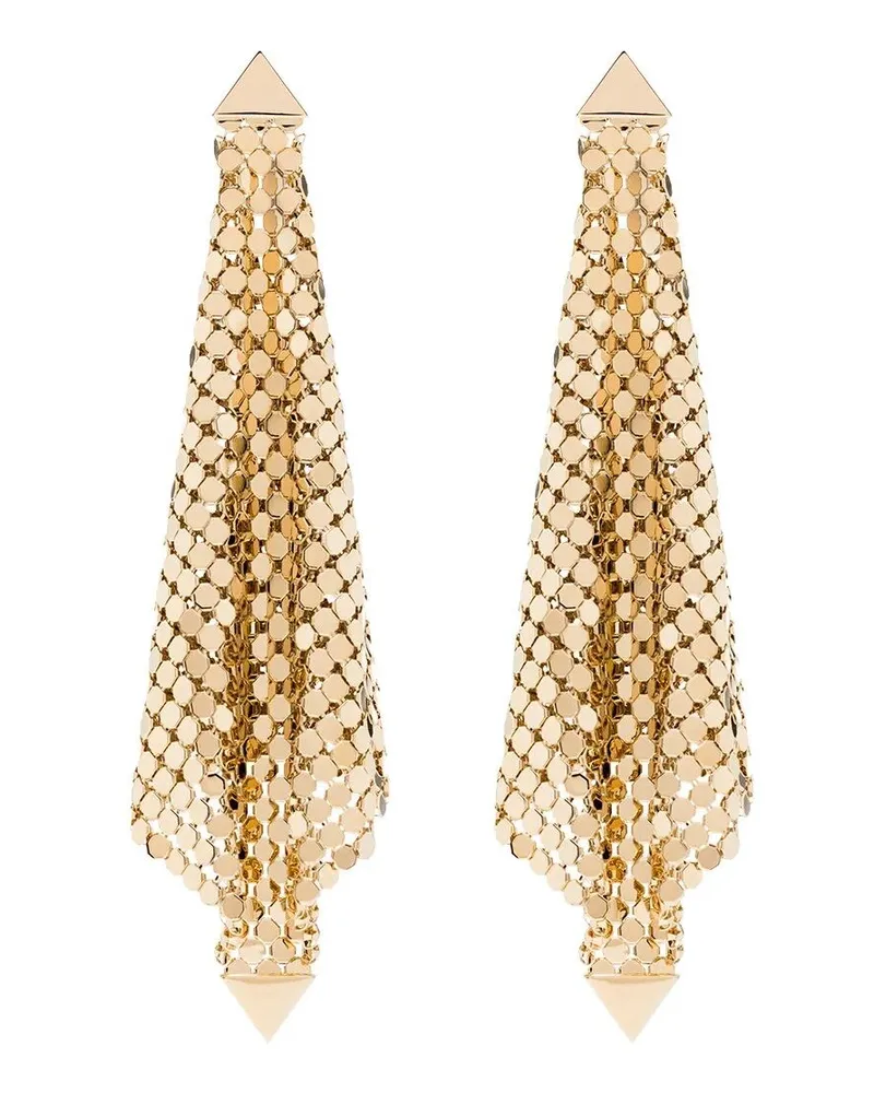 Paco Rabanne Pixel Flow Drop Earring Metallic