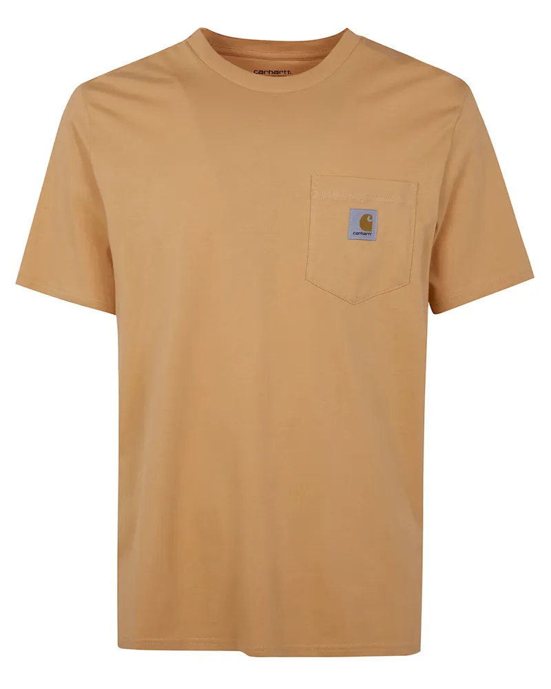 Carhartt WIP Short Sleeves "Pockets" Organic Cotton T-Shirt Yellow