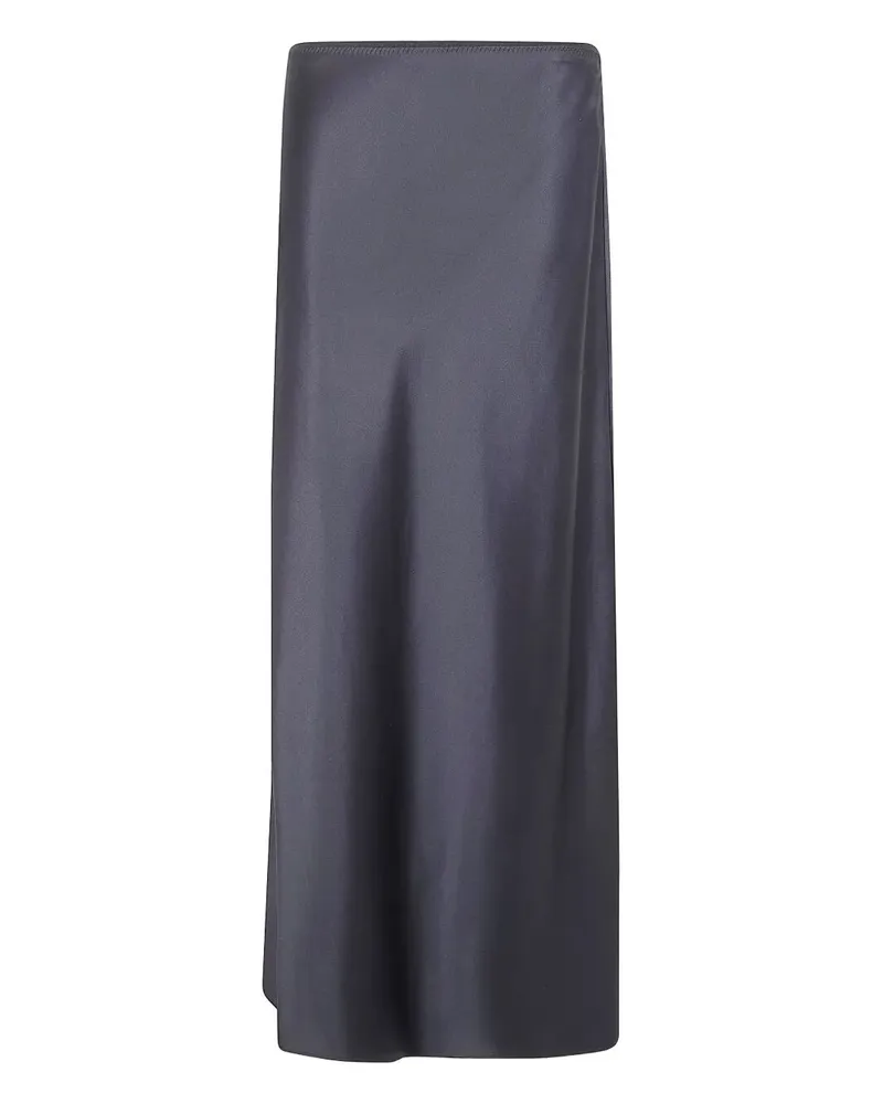 Joseph Isaak Long Skirt Silk Satin Black
