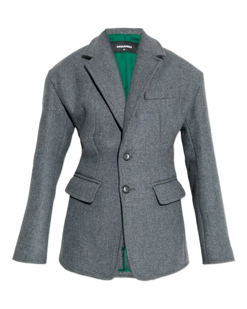 Dsquared2 Relaxed Double Jacket Gray