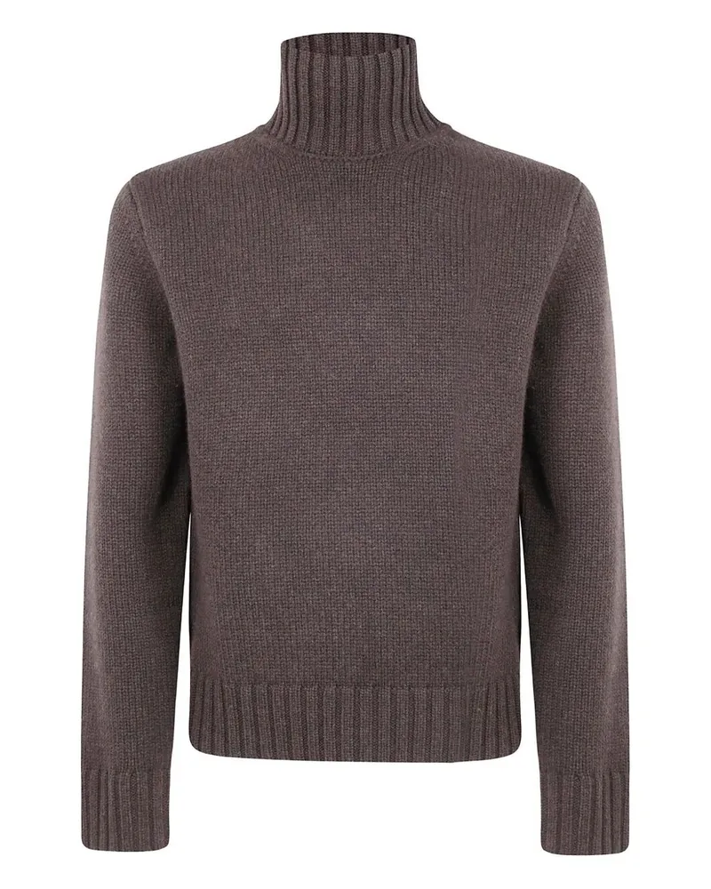 Studio Nicholson Loris 3Gg Neat Fit" Crew Neck Brown