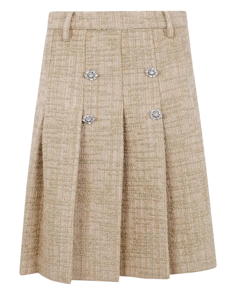 N° 21 Pleated Skirt Beige