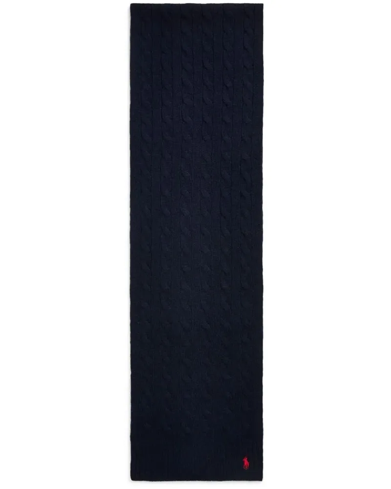 Ralph Lauren Wl Cshmr Oblong " Scarf Blue