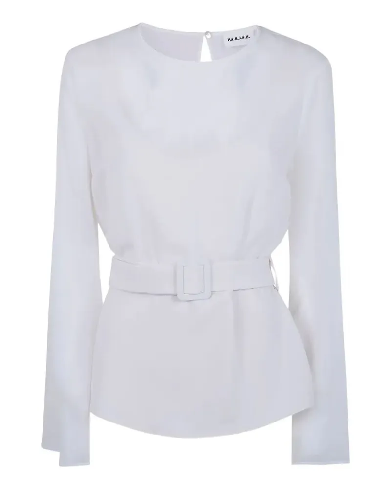 P.A.R.O.S.H. P. A.R. O H. "Panty26" Cady Shirt White