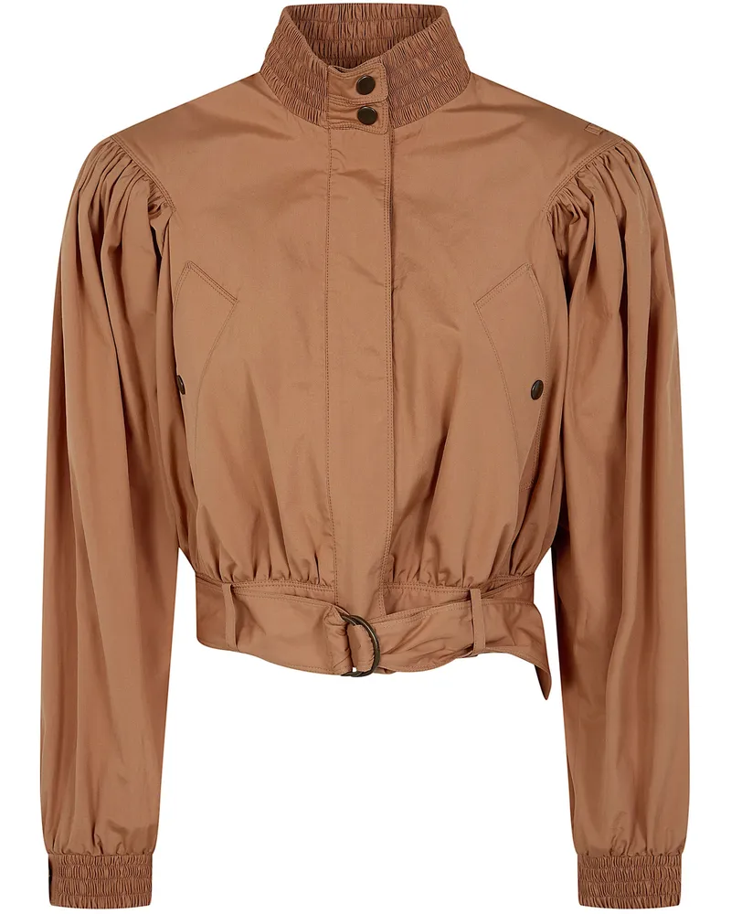 Chloé Jacket Cropped "Reef Shell Beige