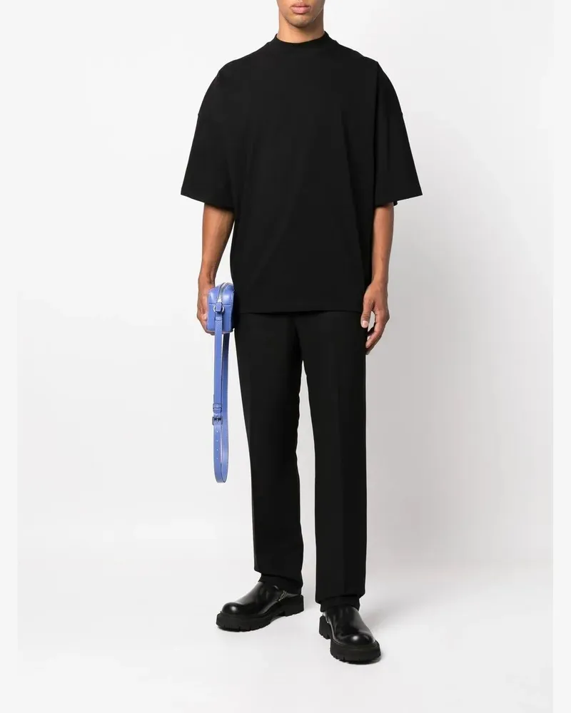 Jil Sander Crewneck Short Sleeves Classic T-Shirt Black