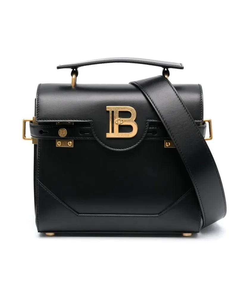 Balmain Buzz 23" Calfskin Bag Black