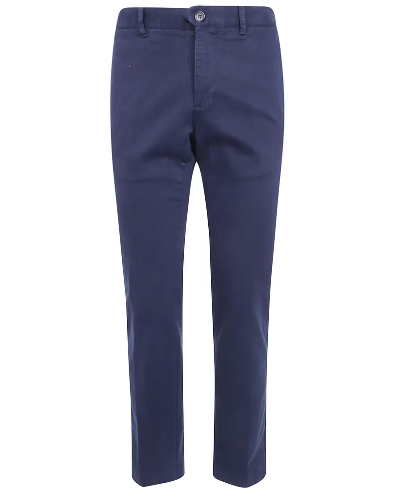 Incotex Pants Regular Fit Classic Chino Blue