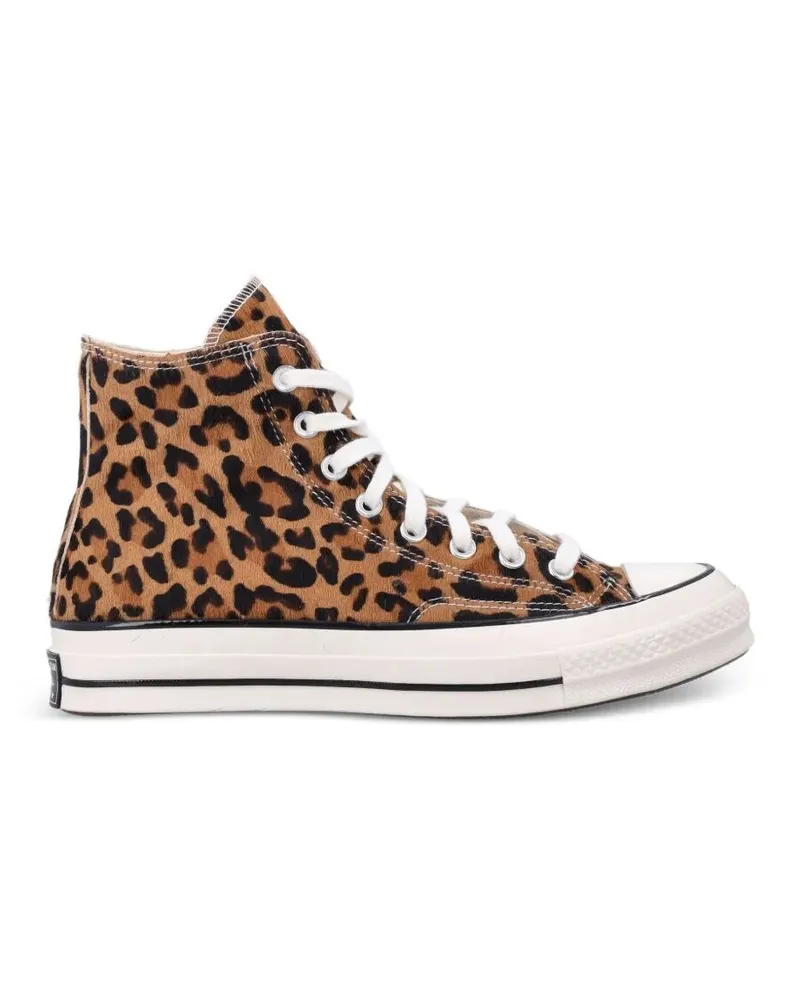 Converse Sneaker Low-Top "Chuck 70 Leopard Pony Hair Black