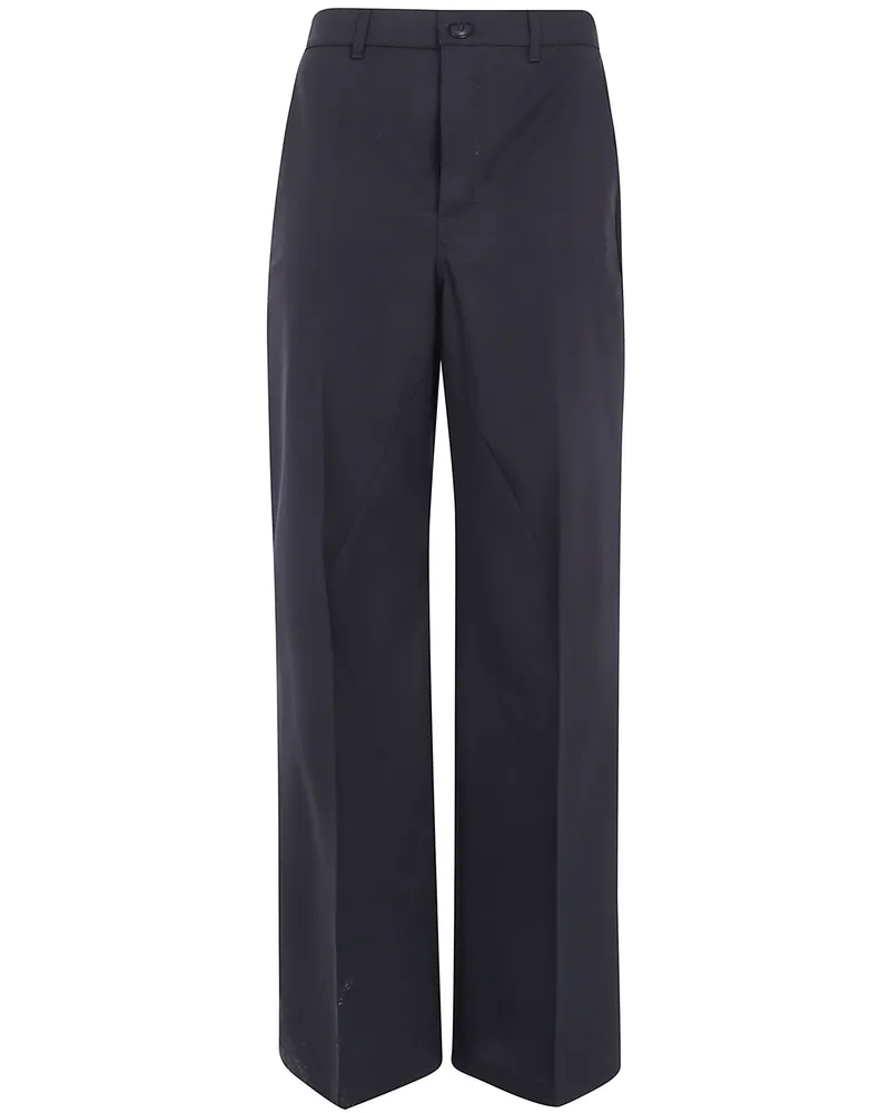 Rick Owens Pants Wool Blend "Work Black