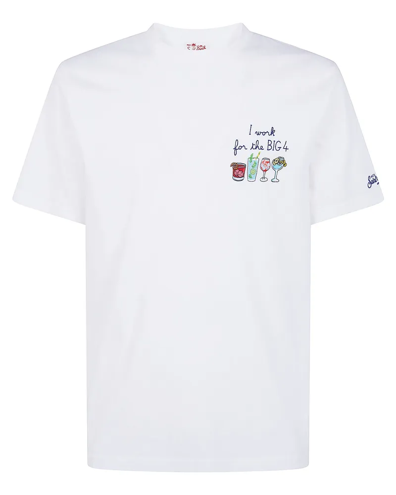 MC2 Saint Barth Portland Big Four T-Shirt White