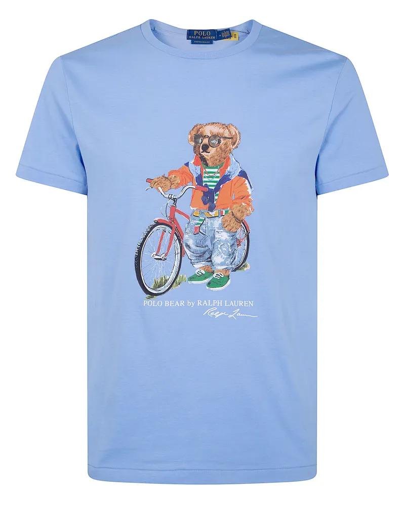 Ralph Lauren Short Sleeves Summer Bear T-Shirt Blue