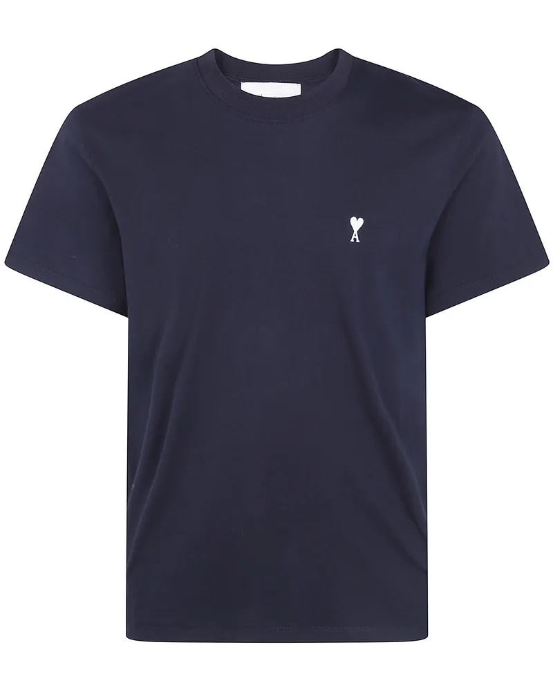 AMI Paris T-Shirt Contrast "Quota Ami De Coeur Black