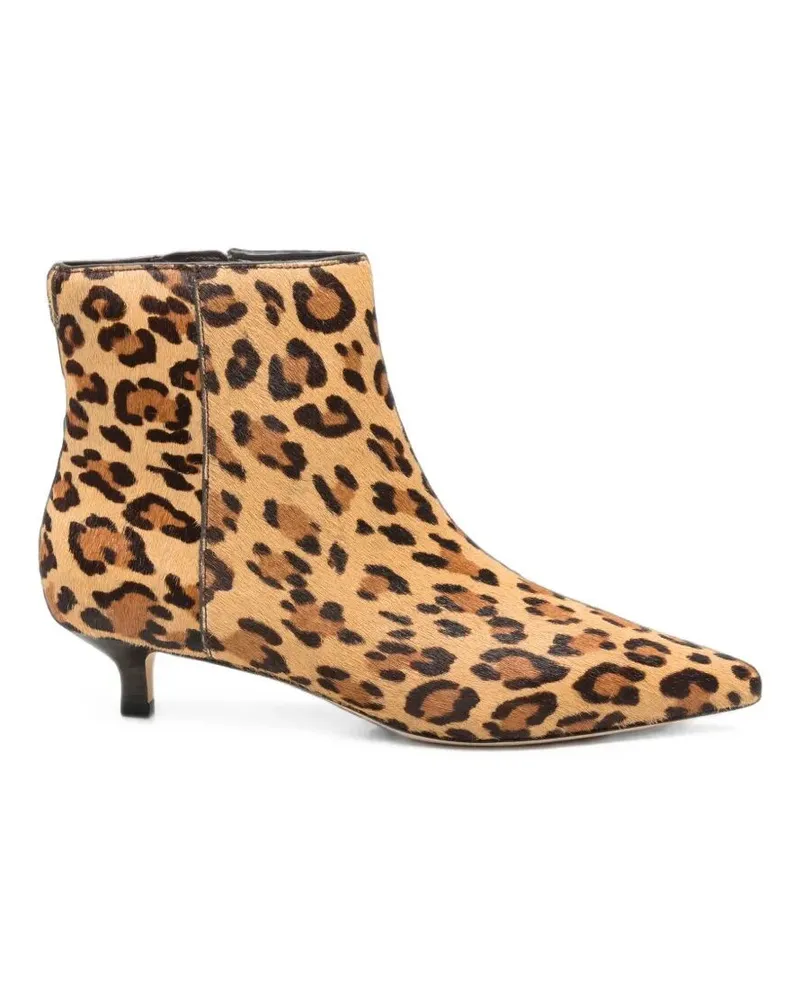 Ralph Lauren Heeled Ankle Bootie "Frncsa Brown