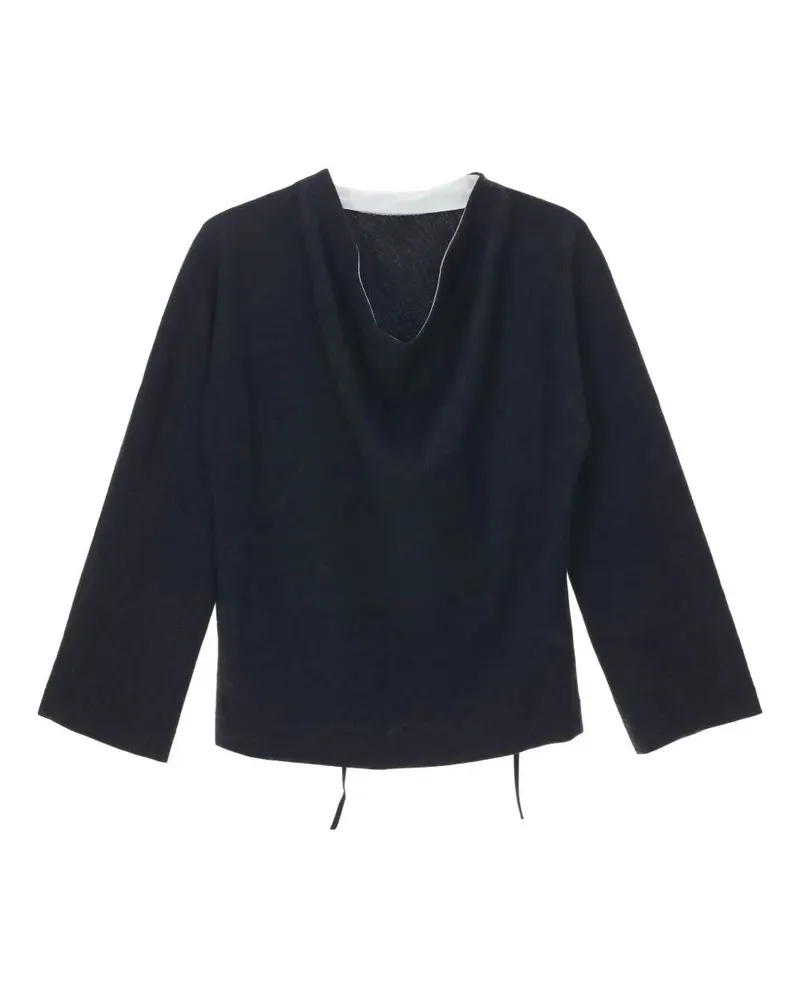 Carven Drape Back Top Gray