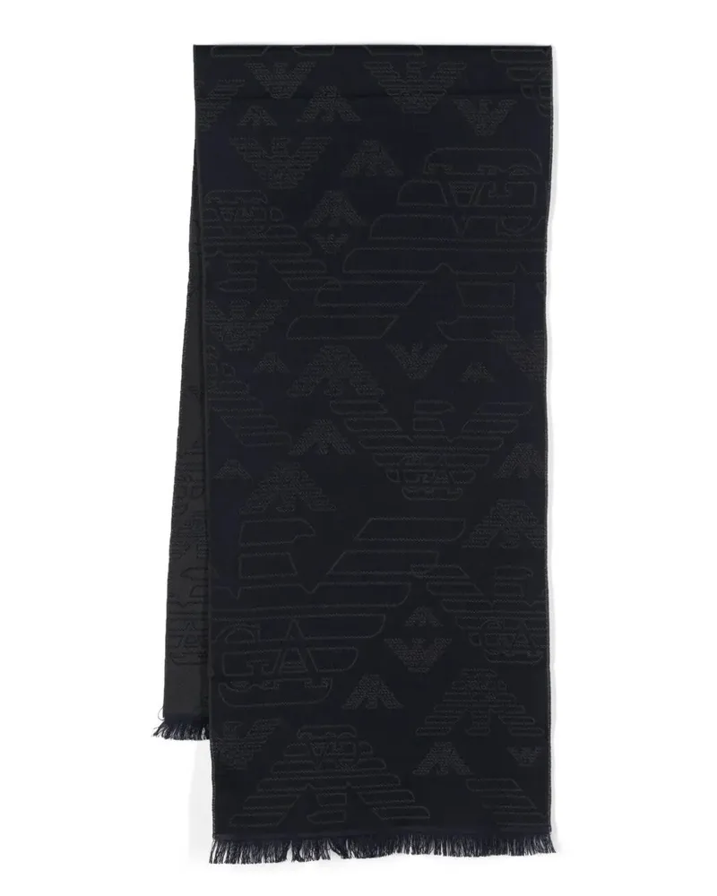 Emporio Armani Classic Scarf Blue