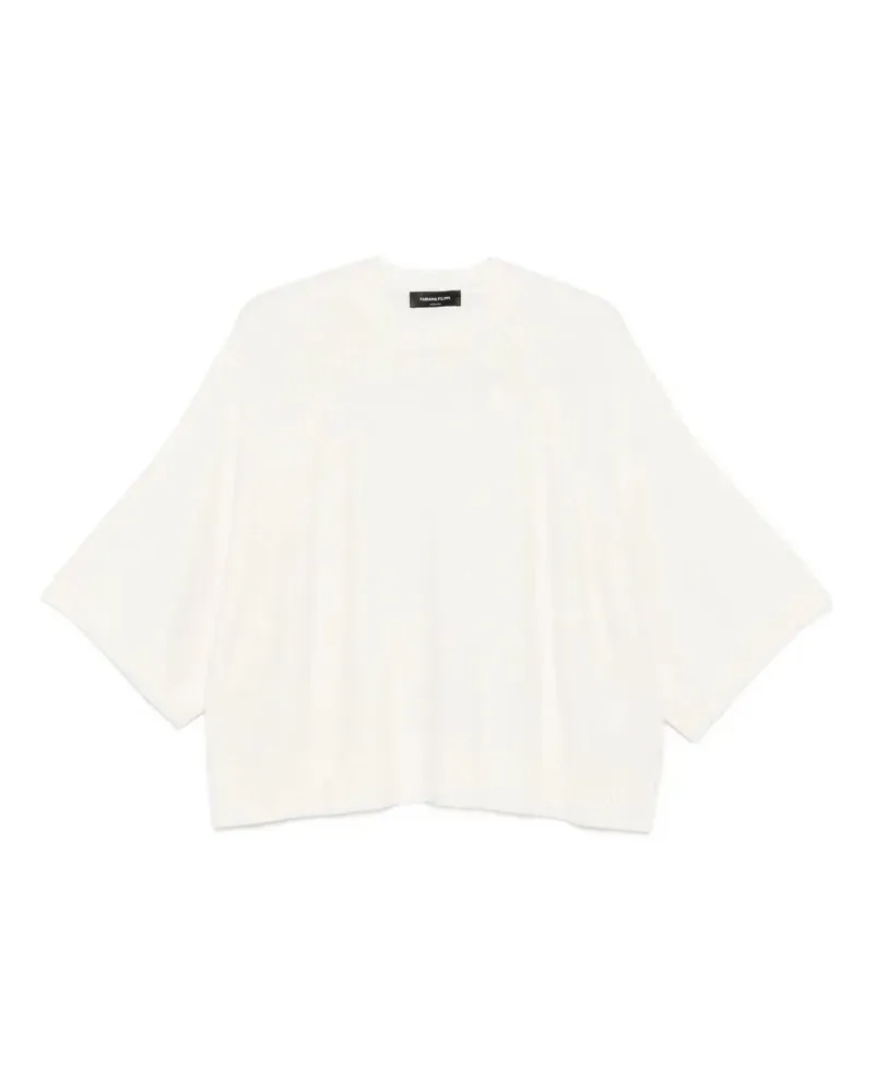 Fabiana Filippi Short Sleeve Cape White