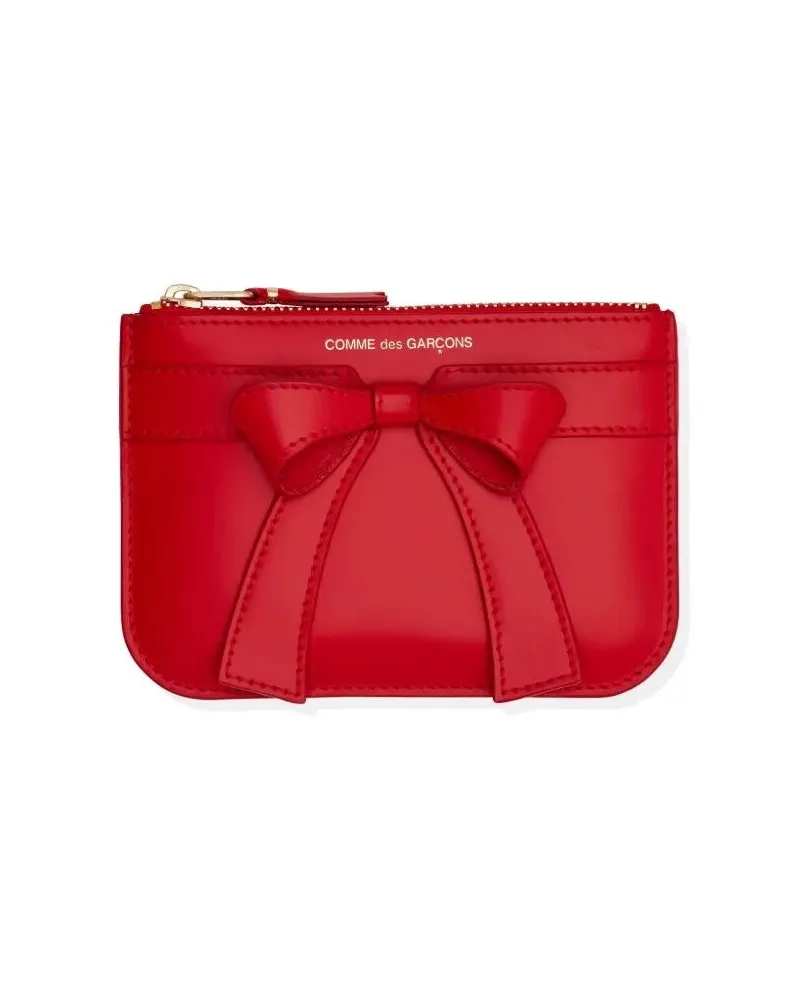 Comme des Garçons Big Bow 145X105 Mm" Wallet Red