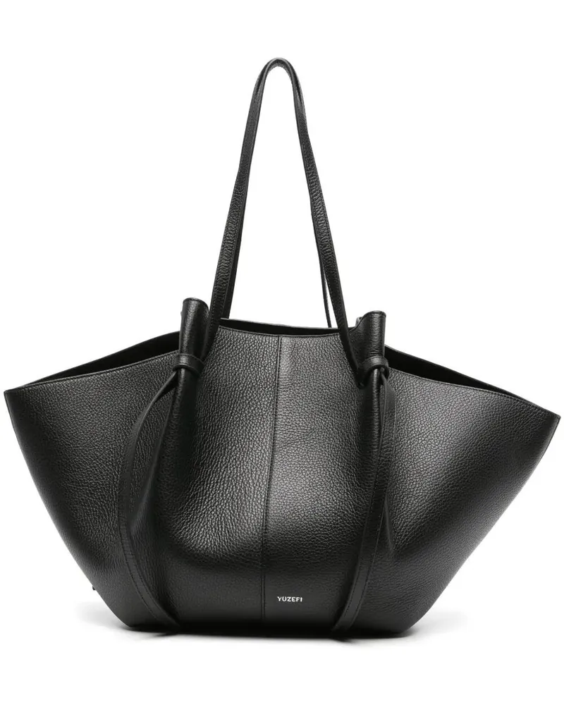 YUZEFI Large Mochi" Shoulder Bag Black