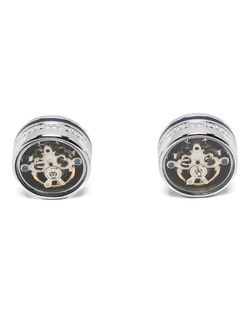 Tateossian Skull Tourbillon" Cufflink Metallic