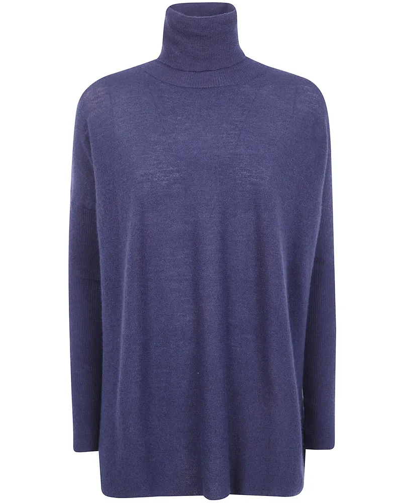Gentryportofino Turtle Neck Knit Sweater Blue