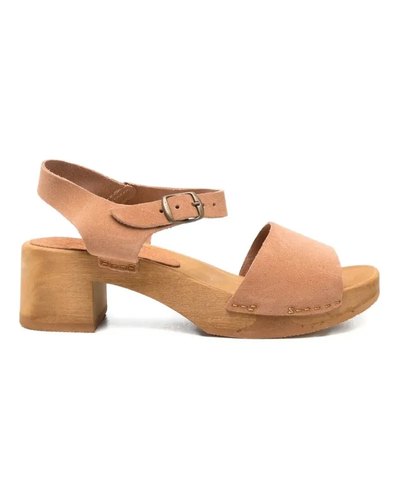 Bosabo Cuir Daim Medium Heel T. 050 Sandals Brown