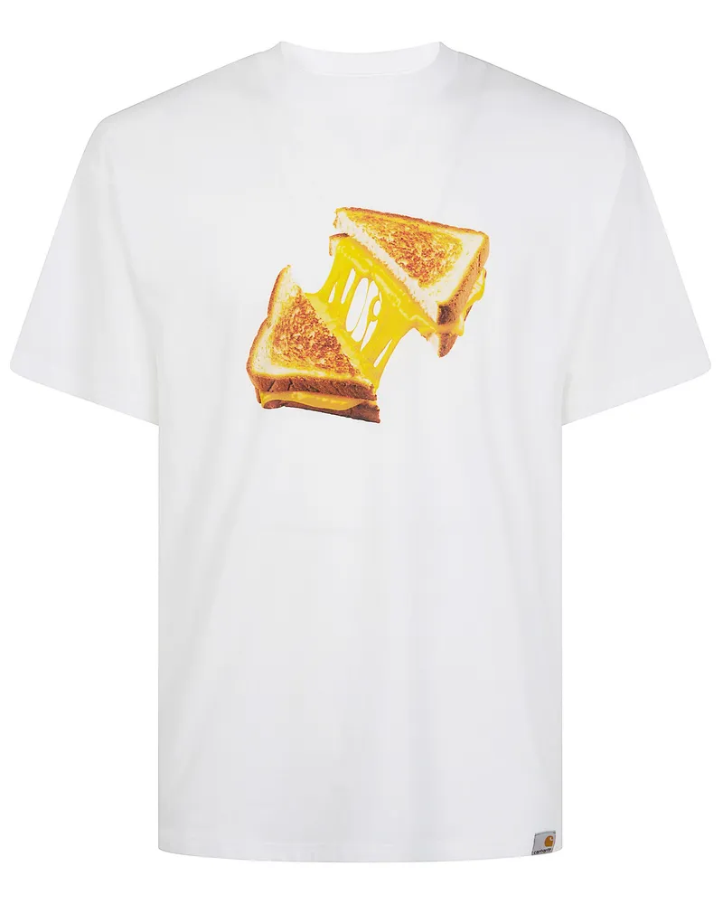 Carhartt WIP Short Sleeves Cheese Toast T-Shirt Organic Cotton Single White