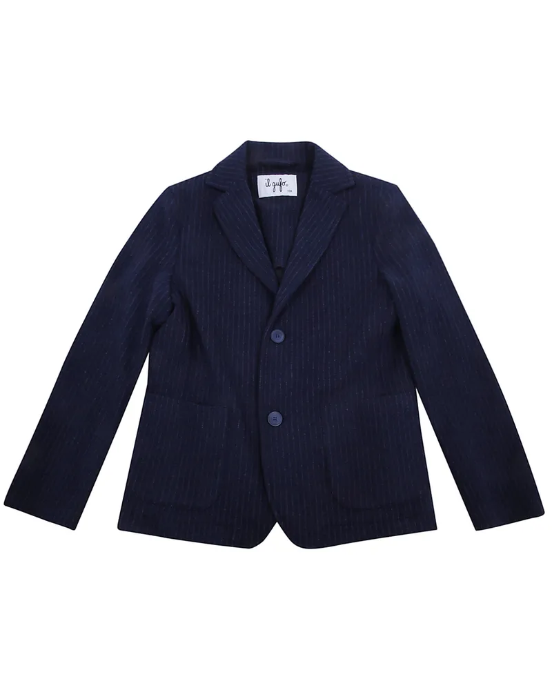 Il Gufo Pocket Front Blazer Blue