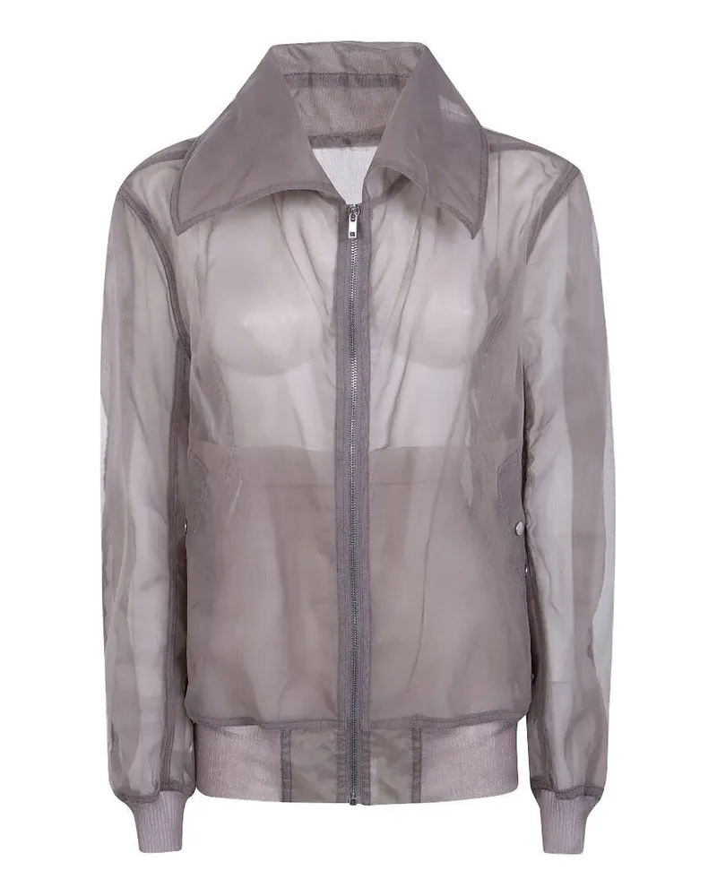 Rick Owens Bomber Dracucollar Jacket Gray