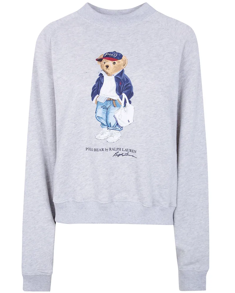 Ralph Lauren Bear" Crewneck Sweatshirt Gray