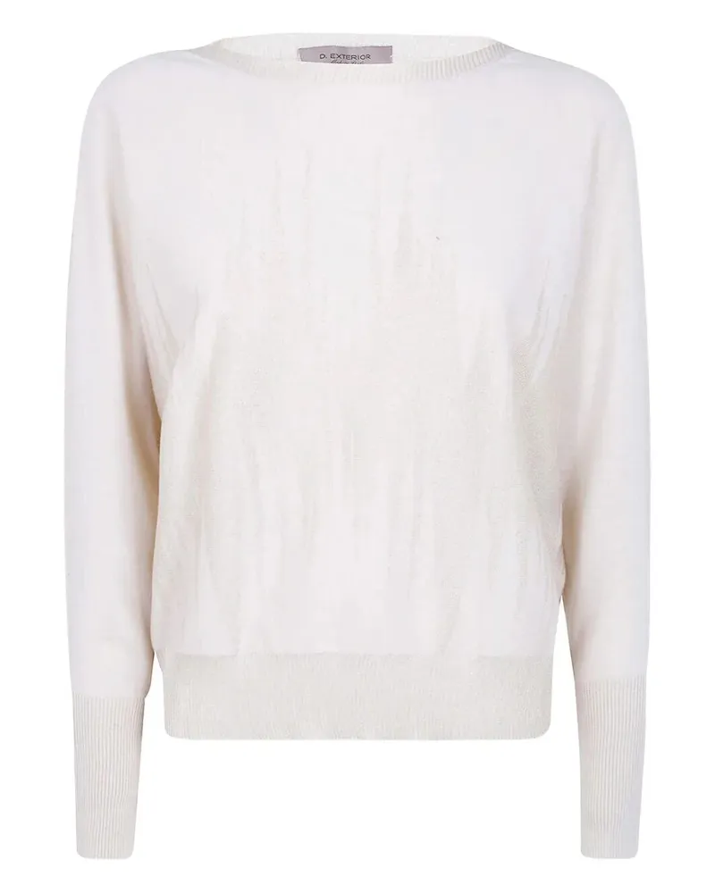 D.EXTERIOR D. EXTERIOR Chevron Lux Long Sleeves Kimono White