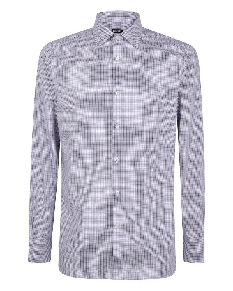 Ermenegildo Zegna Pure Cotton Shirt Blue