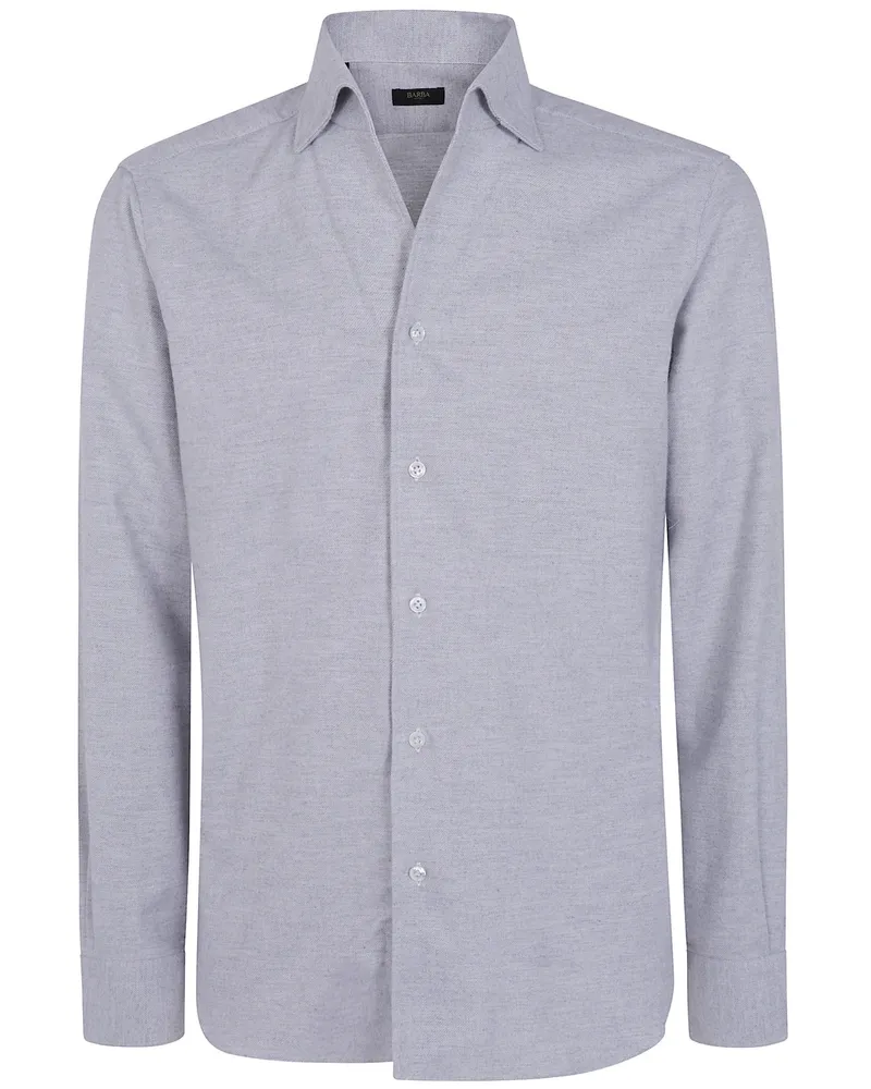 BARBA Shirt Classic "Nsfr2p0157080.U.02 Light Grey Gray