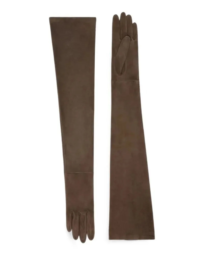 Max Mara Long Gloves "Mas Estremo Gray